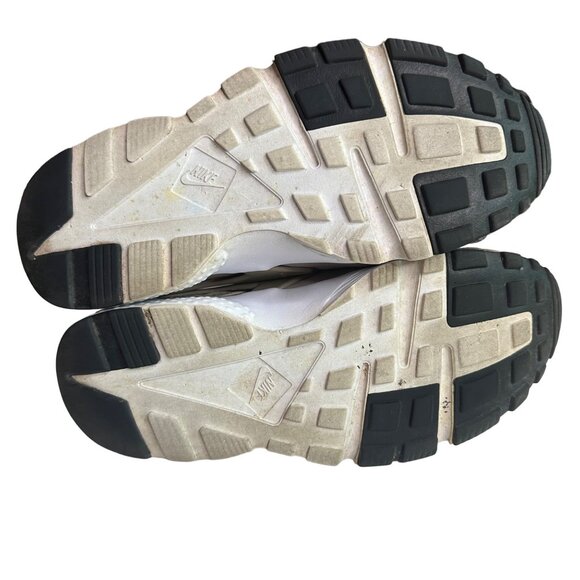 NIKE HUARACHE RUN GS Boys Cobblestone Cobblestone-white-black Youth Size 6.5 - Picture 7 of 7